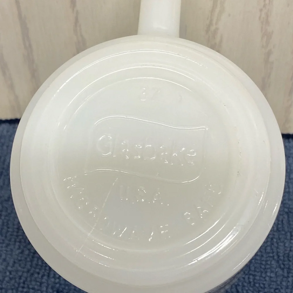 MOM Vintage 1970s
Glasbake White Glass
Coffee Mug Cup Greatest
World Tender Love - Picture 6 of 8